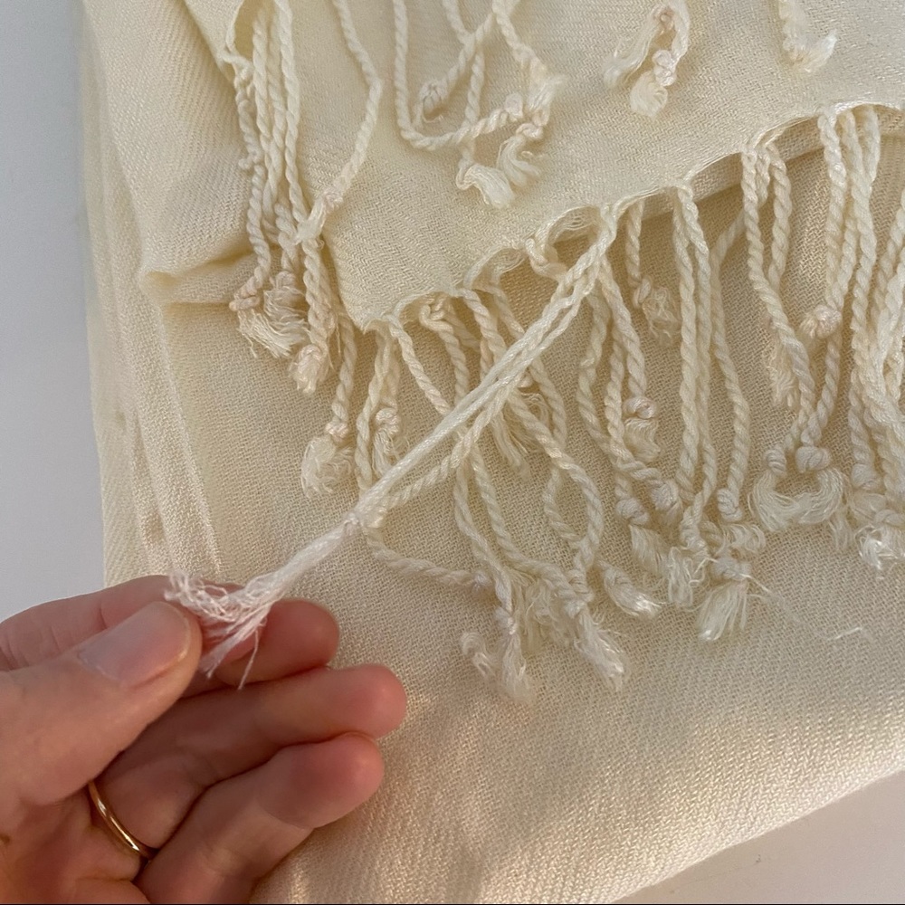 Cream Scarf - Picture 4 of 7